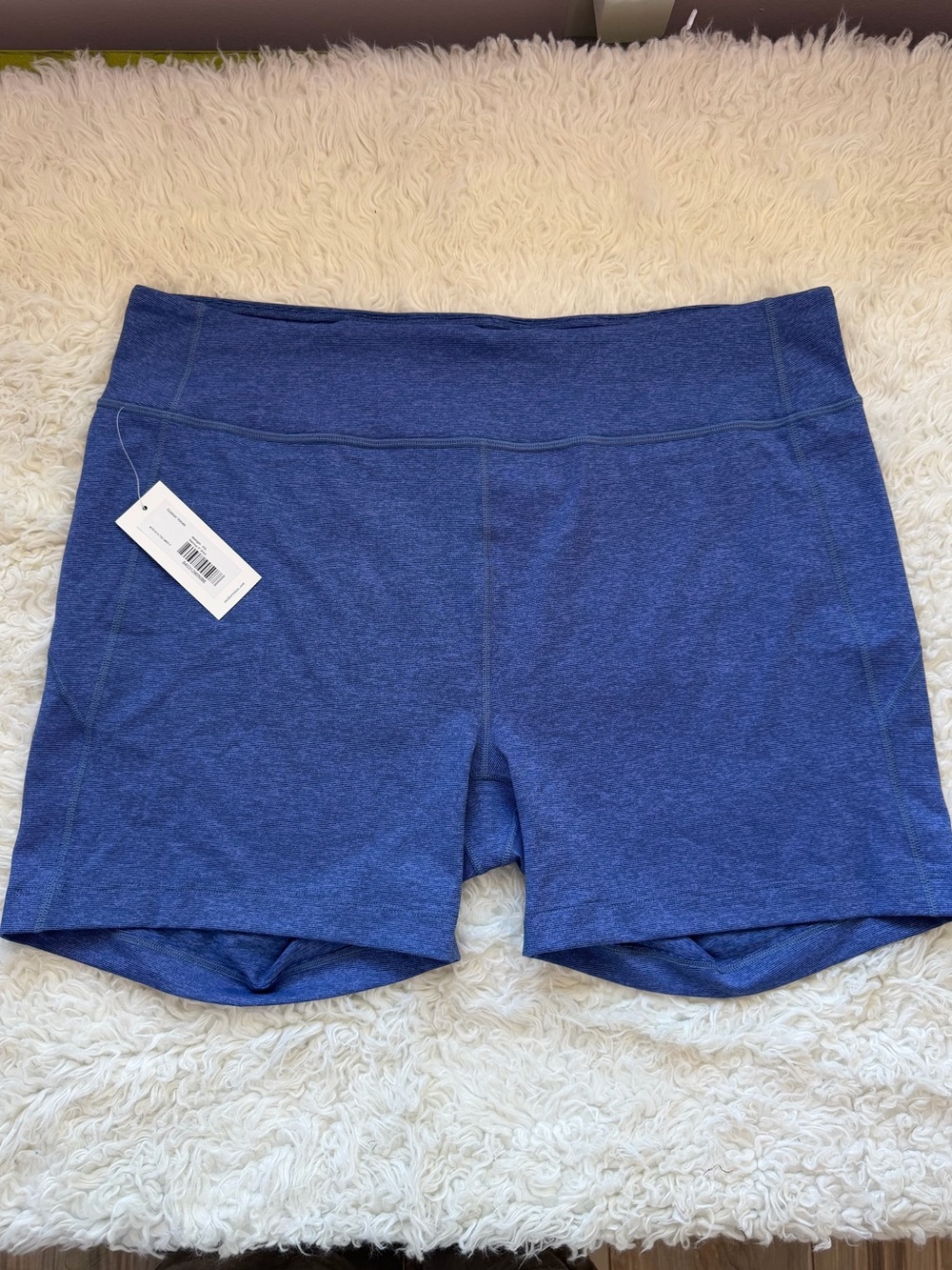 NWT Outdoor Voices Warmup 5” Heathered Navy Bike Shorts XXL